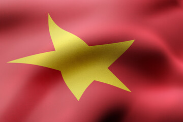 Vietnam 3d flag