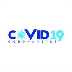 Covid 19, Corona virus, Covid 19 corona virus typography, corona virus logotype