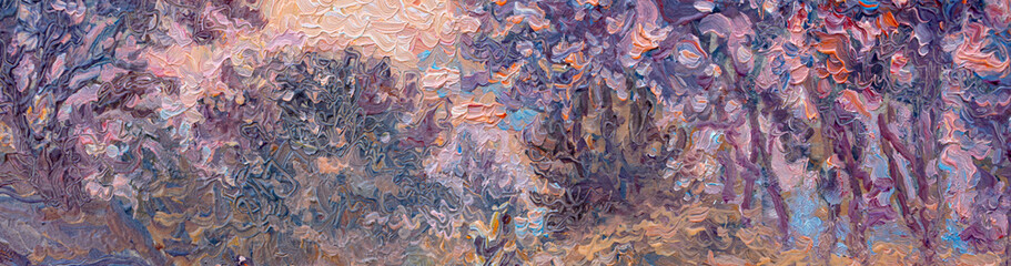 oil painting fragment, abstract illustration