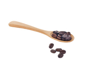 coffee beans in spoon