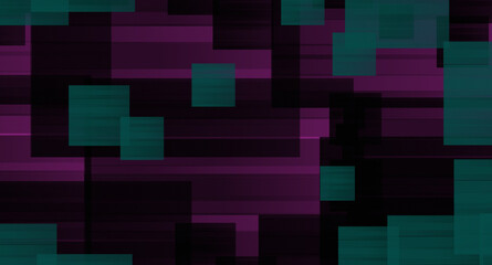 Abstract geometric blue and purple squares pattern design background.