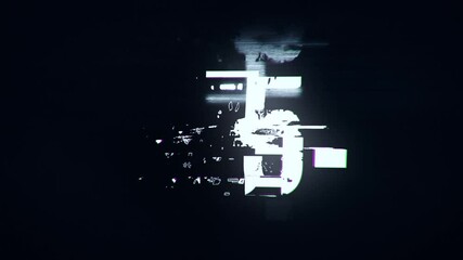 Countdown Timer - Glitch style - 2