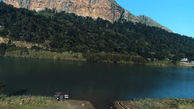 Drone skyview of Port Saint John's, South Africa, cars, shoot with Phantom 4 pro in Jun 2018 FULL HD 1080 aerial footages