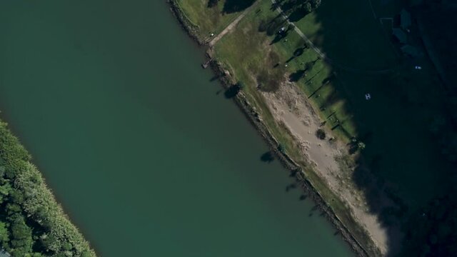 Drone skyview of Port Saint John's, South Africa, cars, shoot with Phantom 4 pro in Jun 2018 FULL HD 1080 aerial footages