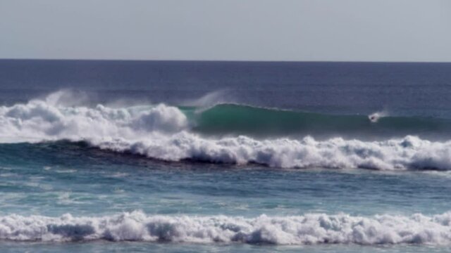 Wave Bali coast slow motion