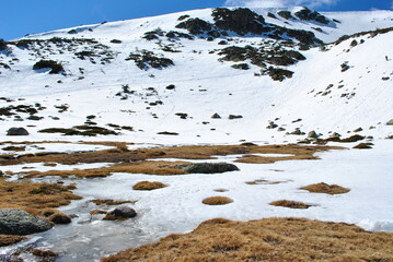 Sierra de Peñalara nevada