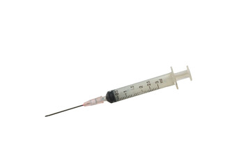 Fototapeta premium syringe isolated on white