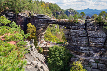 Pravcicka gate, Hrensko, Czech republic landscape