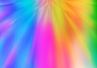 Light Multicolor, Rainbow vector blurred bright template. Colorful illustration in blurry style with gradient. The template for backgrounds of cell phones.