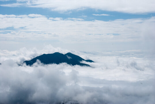 Sky and clouds from above