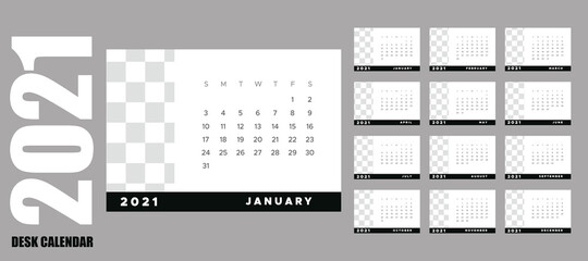 Desk Calendar 2021, New Business Style Calendar