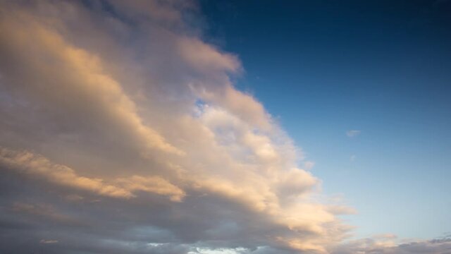 Timelapse of clouds rolling