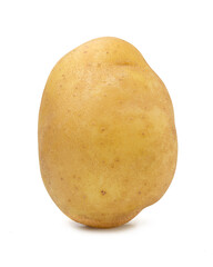 Single,Potato isolated on white background.