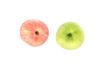 red and green apples