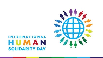 International Human Solidarity Day. Vector illustration