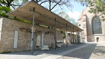 Römermauer Dom Augsburg