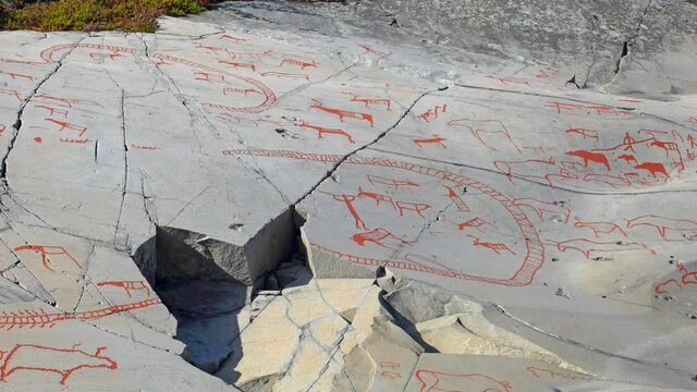 Prehistoric rock art in Alta, located  in northern Norway within the Arctic Circle. The rock art in Alta belongs to the UNESCO World Heritage Site