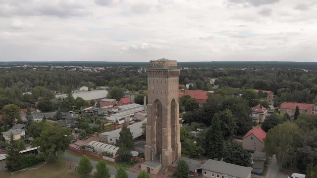 Drone Circling around an old Water attic in Germany. 
Shot in 4k 24fps.