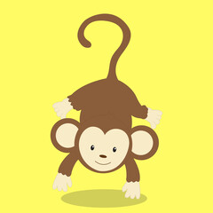 monkey-boy tail up