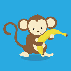 monkey-boy with banana