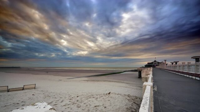 Blankenberge Bruges Brugge Seaview Timelapse