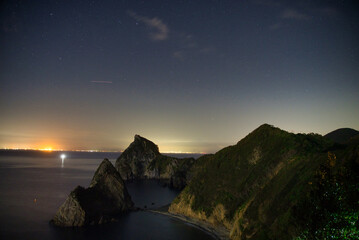 山と夜景と海