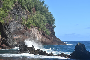 Shot of the picturesque nature of Maui island, the Hawaiian islands