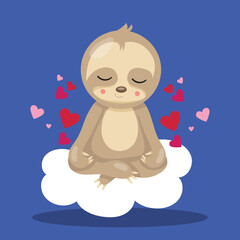 SLOTH-VALENTINE-MEDITATE