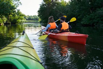 Close up shot of nose of kayak © Yakobchuk Olena
