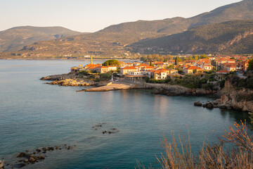 Kardamyli (Kardamili) view from above at Mani, Greece