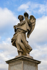 Angel sculpture on St. Angelo Bridge