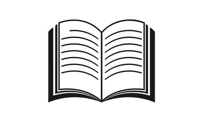 Book for library illustration vector logo