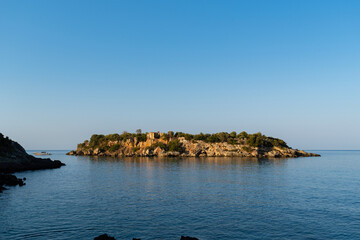 The island of Meropi at Kardamyli (Kardamili), Peloponnese