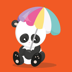 summer-animals  panda