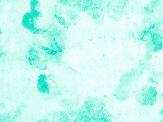 Paint Aquarel Spots Texture. Neo Mint Acrylic 