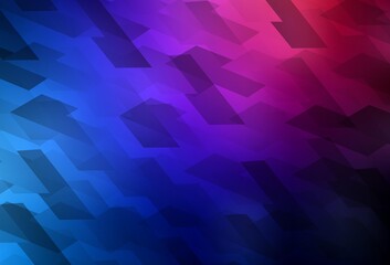 Fototapeta premium Dark Blue, Red vector background with rectangles.