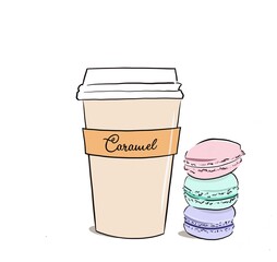 coffee to go with macaroons