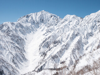 Obraz premium 冬登山 北アルプス