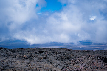 ハワイ島の溶岩地帯