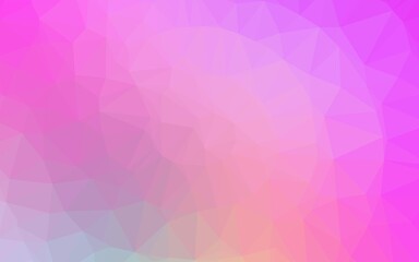 Light Pink vector low poly layout. Geometric illustration in Origami style with gradient. Polygonal design for your web site.