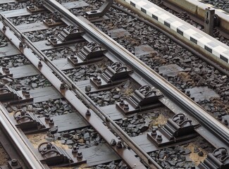 Perspective of railway tracks