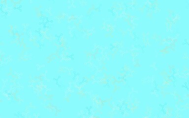Light Blue, Yellow vector pattern with artificial intelligence network.