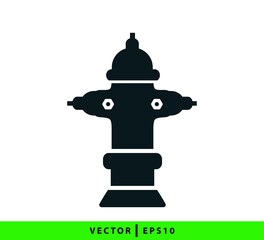 Fototapeta premium Hydrant icon vector logo design template illustration