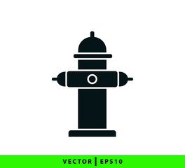 Hydrant icon vector logo design template illustration
