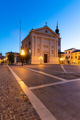 Fototapeta na wymiar The walled town of Cittadella in Italy