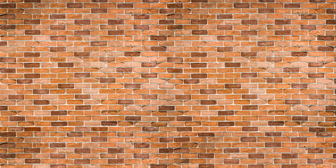 Brick wall backgrpund horizontal, used for text or design template, display product.