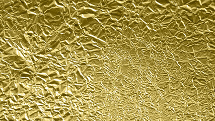 foil background with shiny crumpled surface for texture background