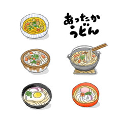 うどん　イラスト　20092602 hanadaruma 