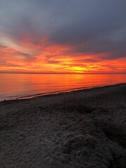 Fototapeta premium sunset on the beach