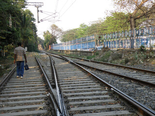Railways track in Kolkata, West Bengal